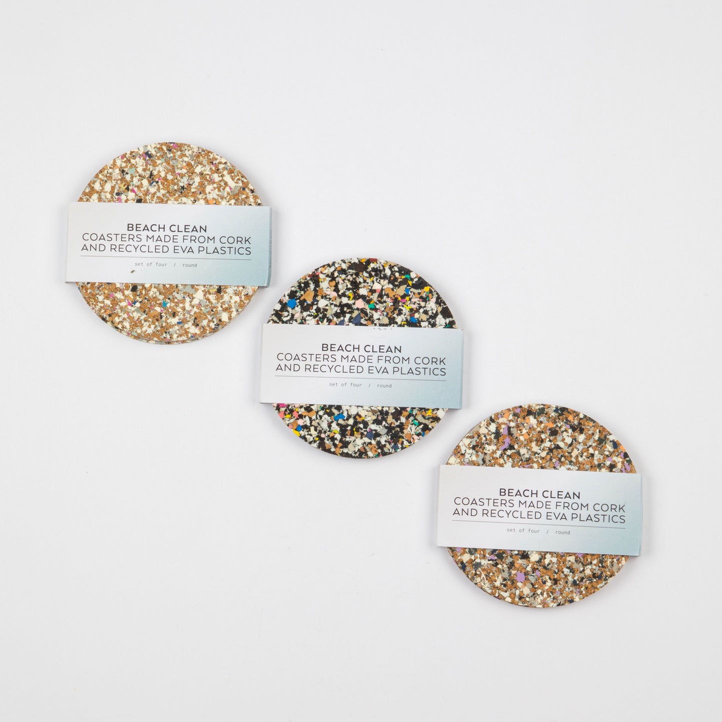BEACH CLEAN SET OF 4 COASTERS