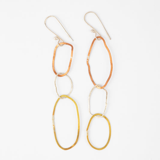 TRIPLE LOOP EARRINGS