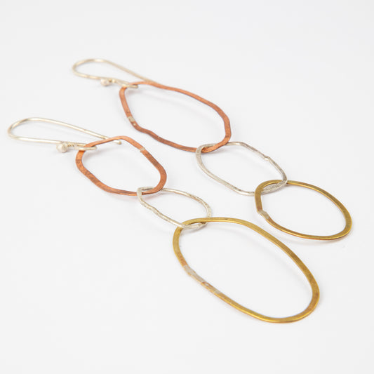 TRIPLE LOOP EARRINGS