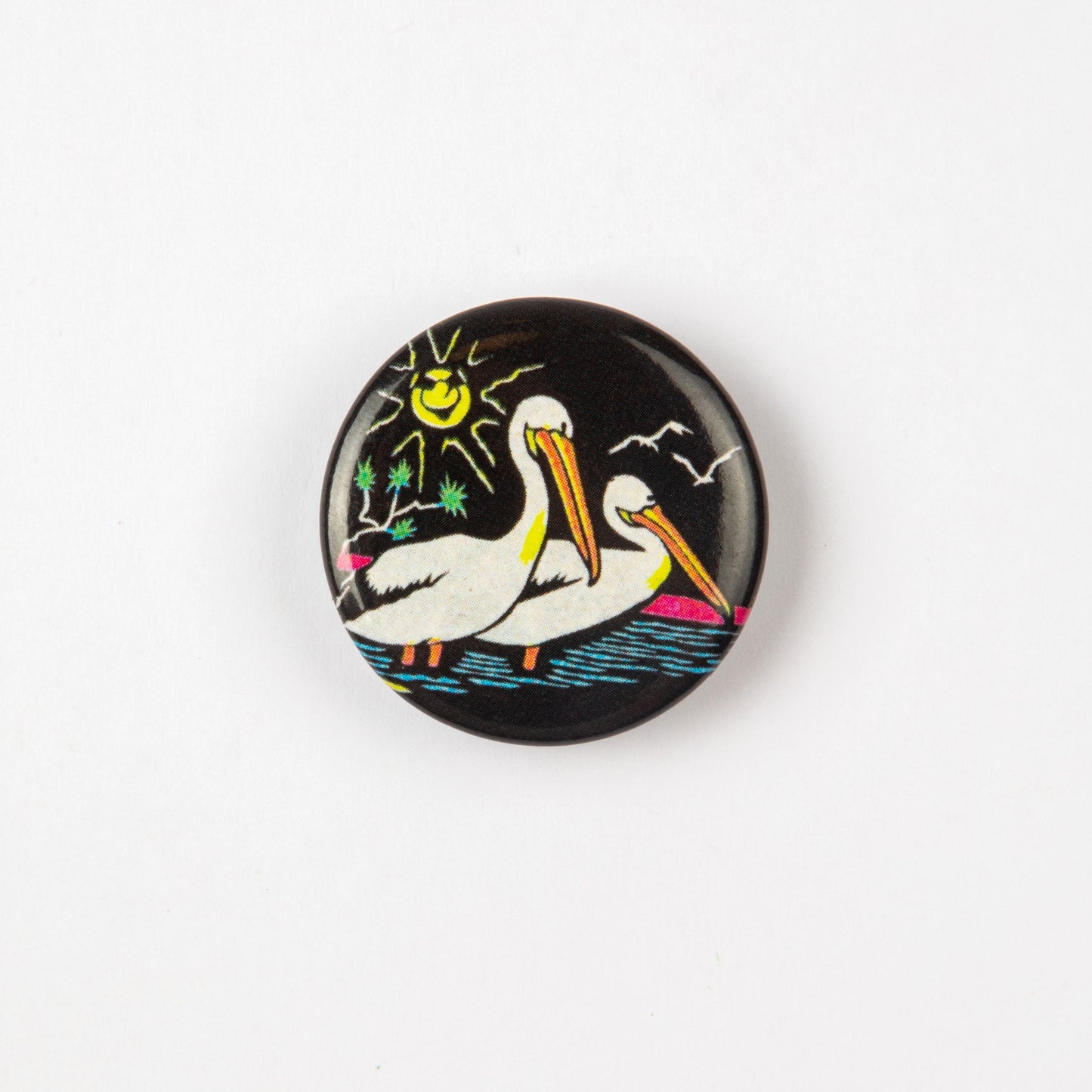 PELICANS BUTTON BADGE