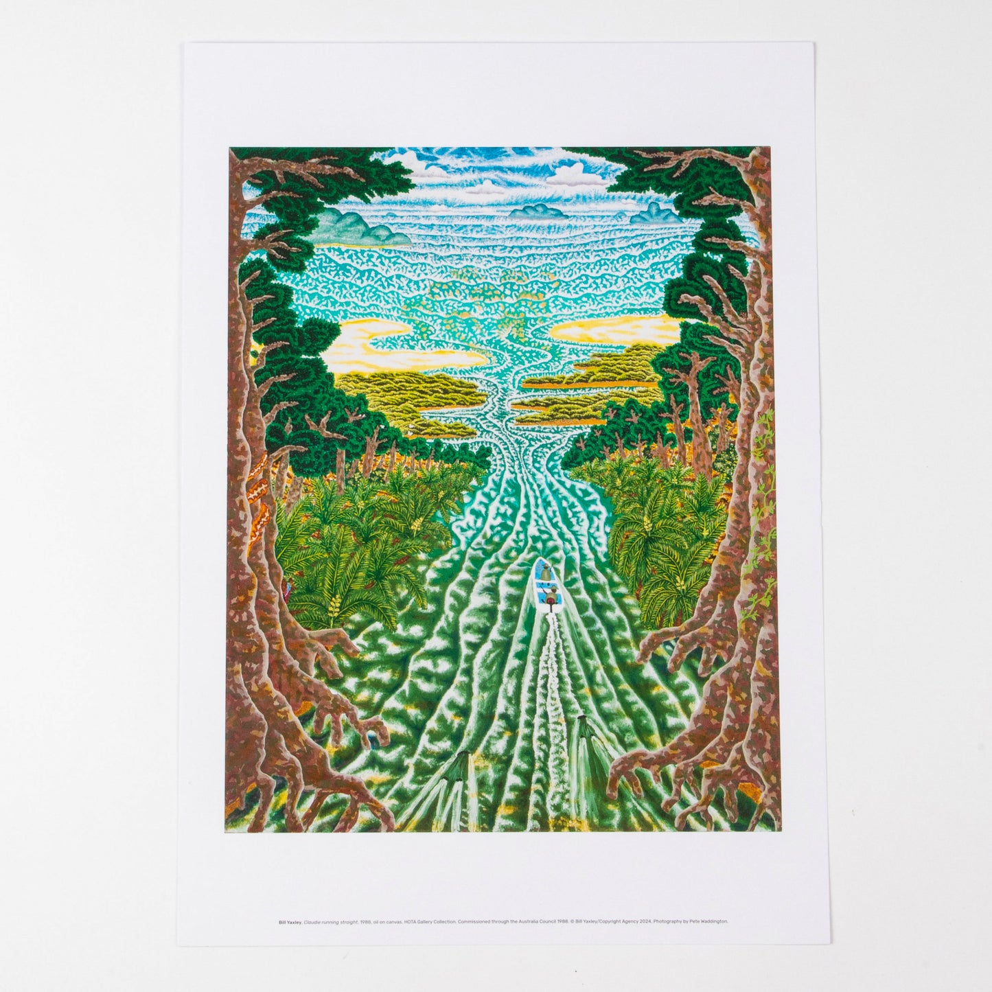 CLAUDIE RUNNING STRAIGHT A3 PRINT
