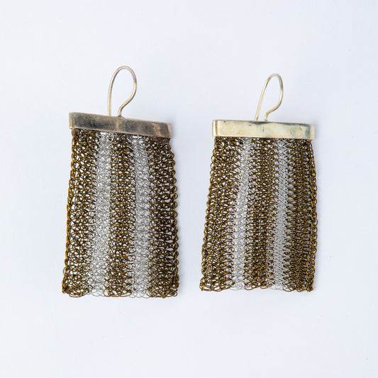 MESH STRIPE EARRINGS