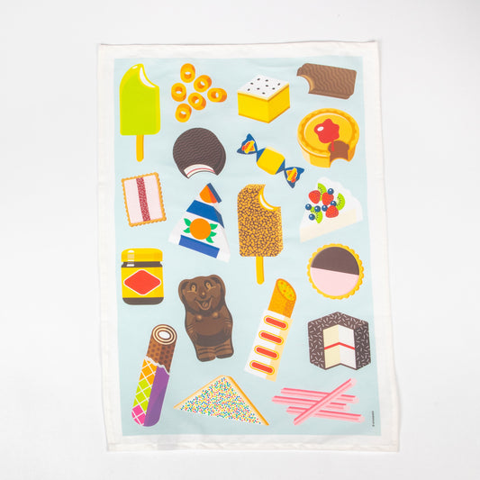 TEA TOWEL AUSSIE SNACKS