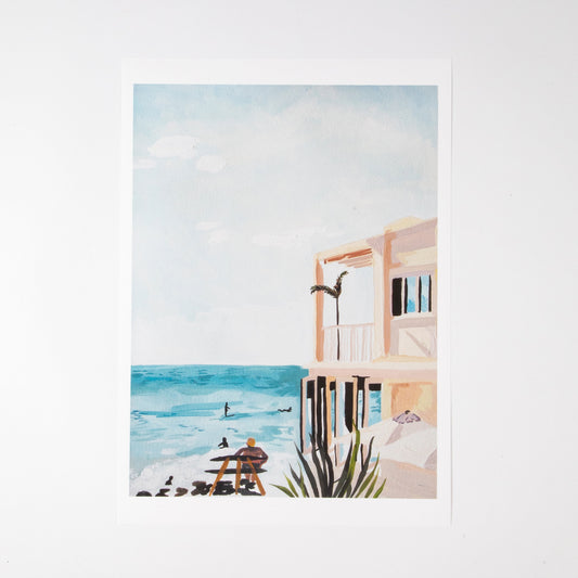 BURLEIGH PAVILLION A3 PRINT