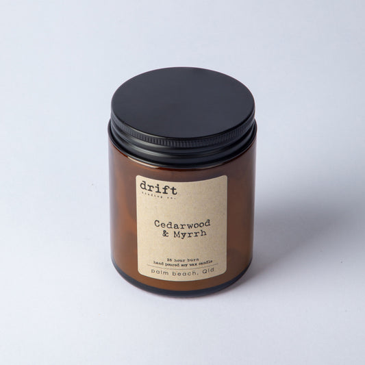 CEDARWOOD & MYRRH MEDIUM CANDLE