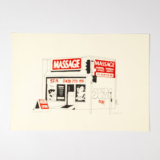 PALM BEACH MASSAGE A3 PRINT