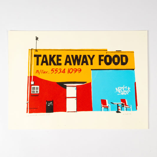TAKE AWAY FOOD A3 PRINT