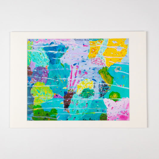 SUNDAY REEF MOUNTED A3 PRINT