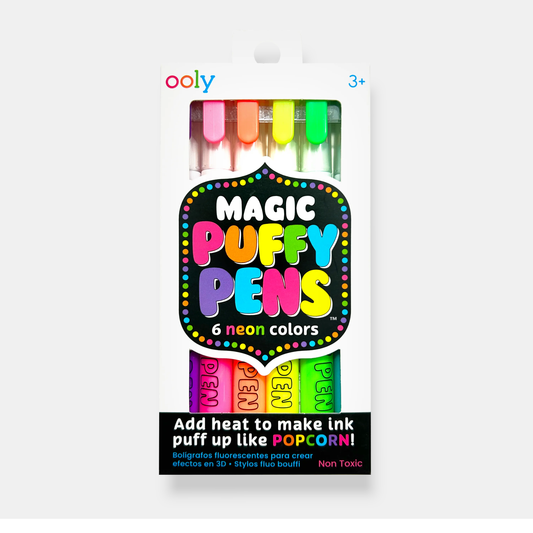 MAGIC NEON PUFFY PENS MARKERS