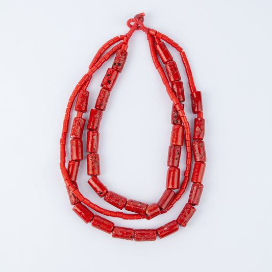 CORAL BEAD NECKLACE