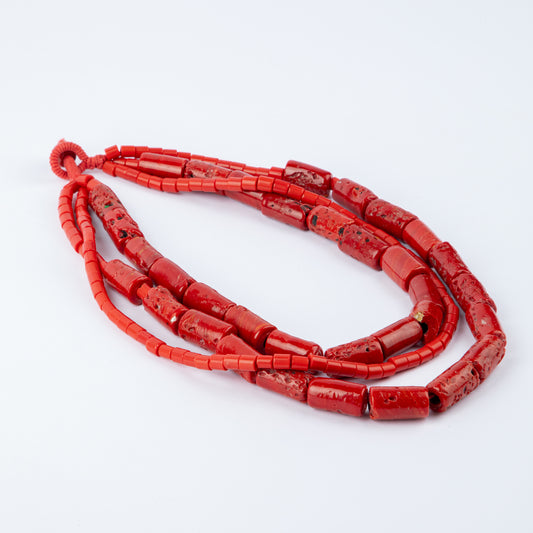 CORAL BEAD NECKLACE