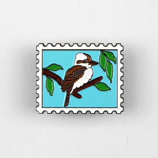 KOOKABURRA STAMP ENAMEL PIN BADGE