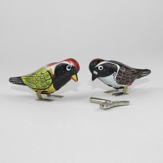 PECKING BIRD TIN TOY